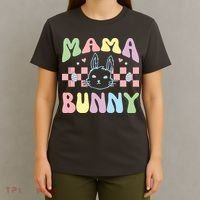 Mama Bunny Retro Colorful Cute Holiday T-Shirt thumb 4