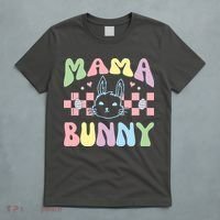 Mama Bunny Retro Colorful Cute Holiday T-Shirt thumb 5