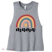 Mama Boho Rainbow Women's Racerback Cropped Tank thumb 0