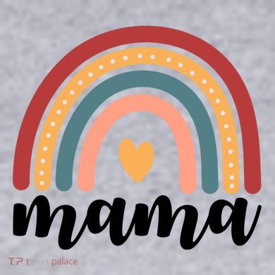 Mama Boho Rainbow Women's Racerback Cropped Tank