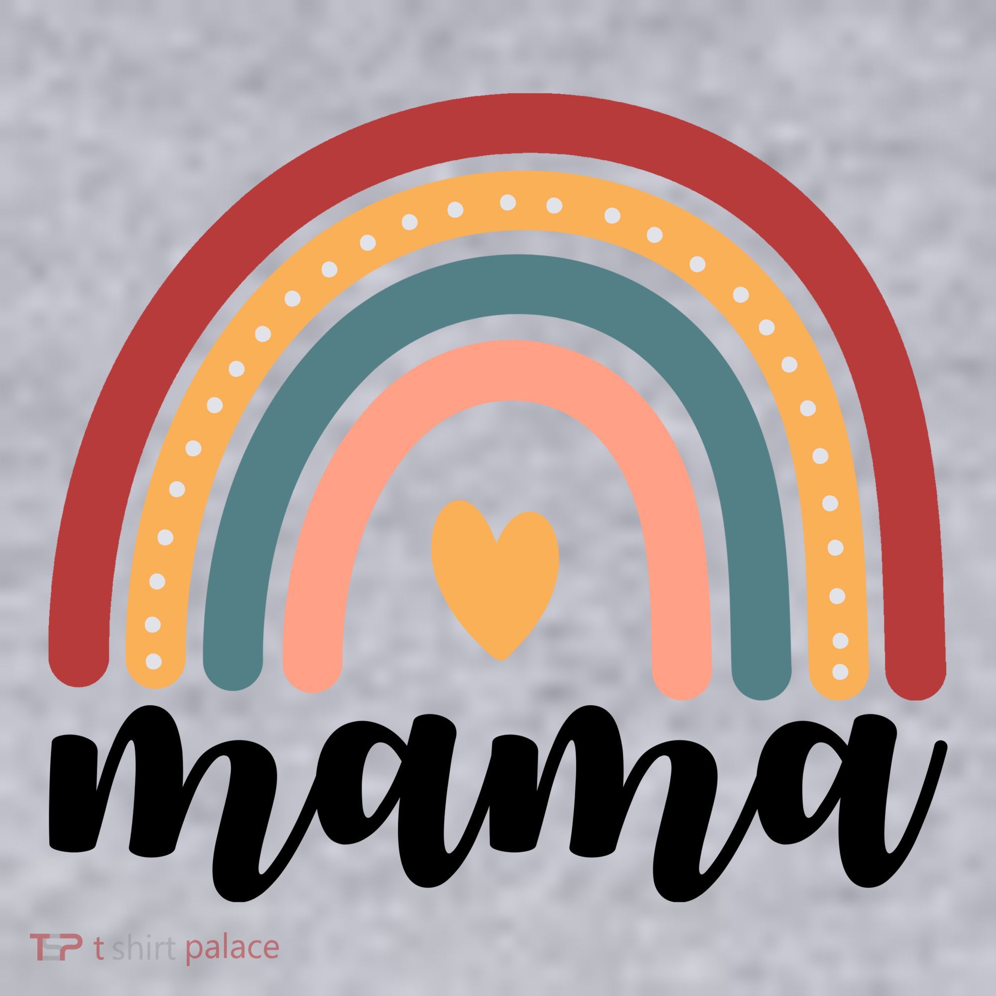 Mama Boho Rainbow Women's Racerback Cropped Tank
