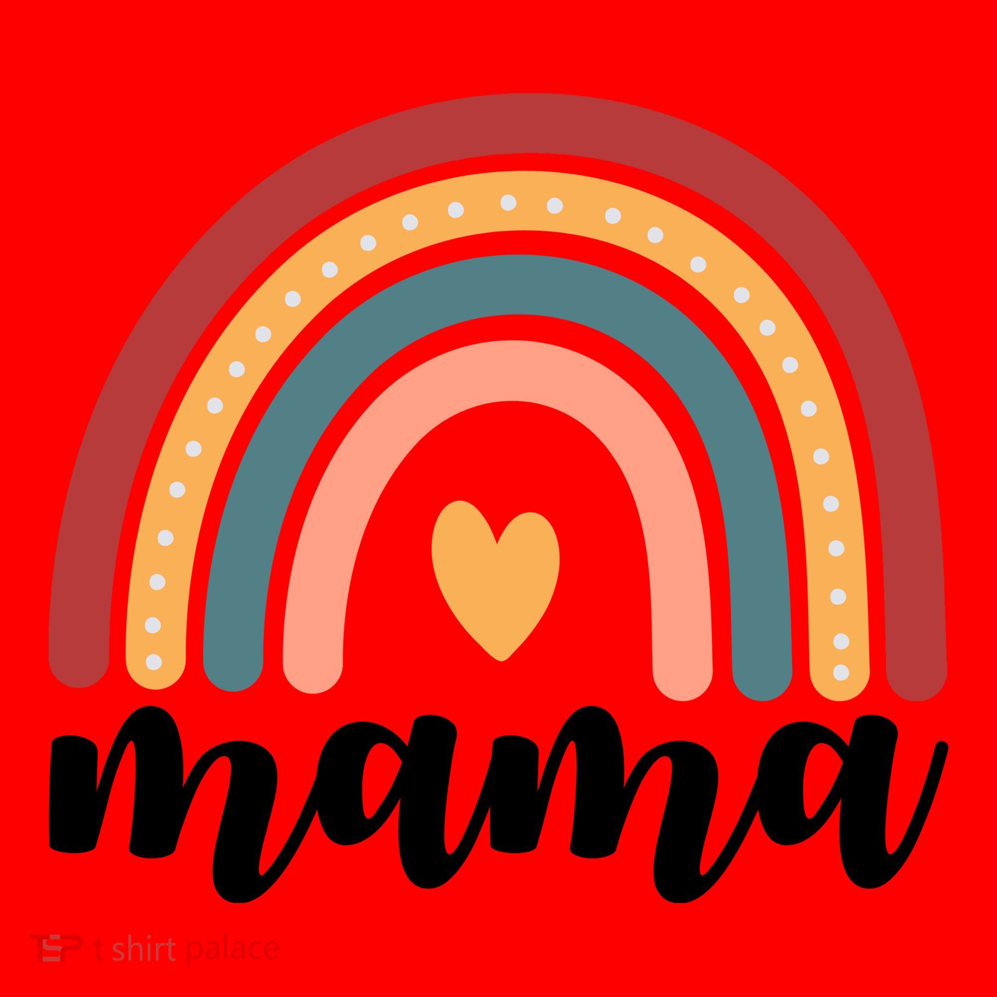 Mama Boho Rainbow Santa Hat