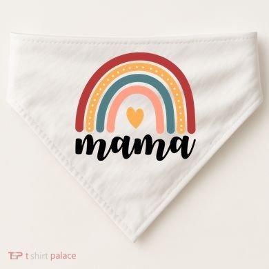 Mama Boho Rainbow USA-Made Doggie Bandana