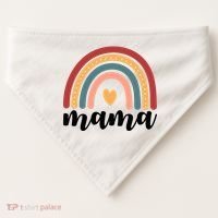 Mama Boho Rainbow USA-Made Doggie Bandana thumb 0
