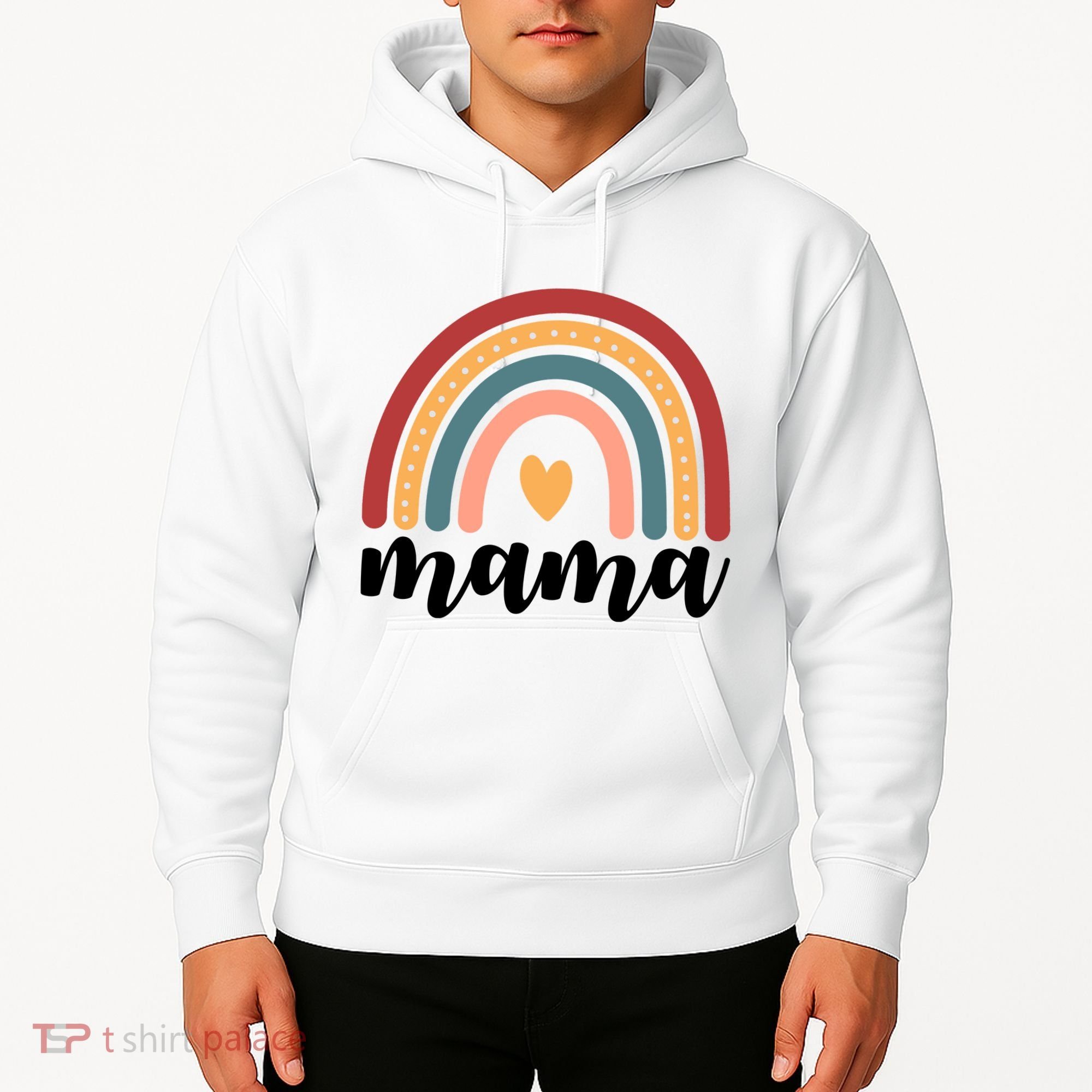 Mama Boho Rainbow Hoodie