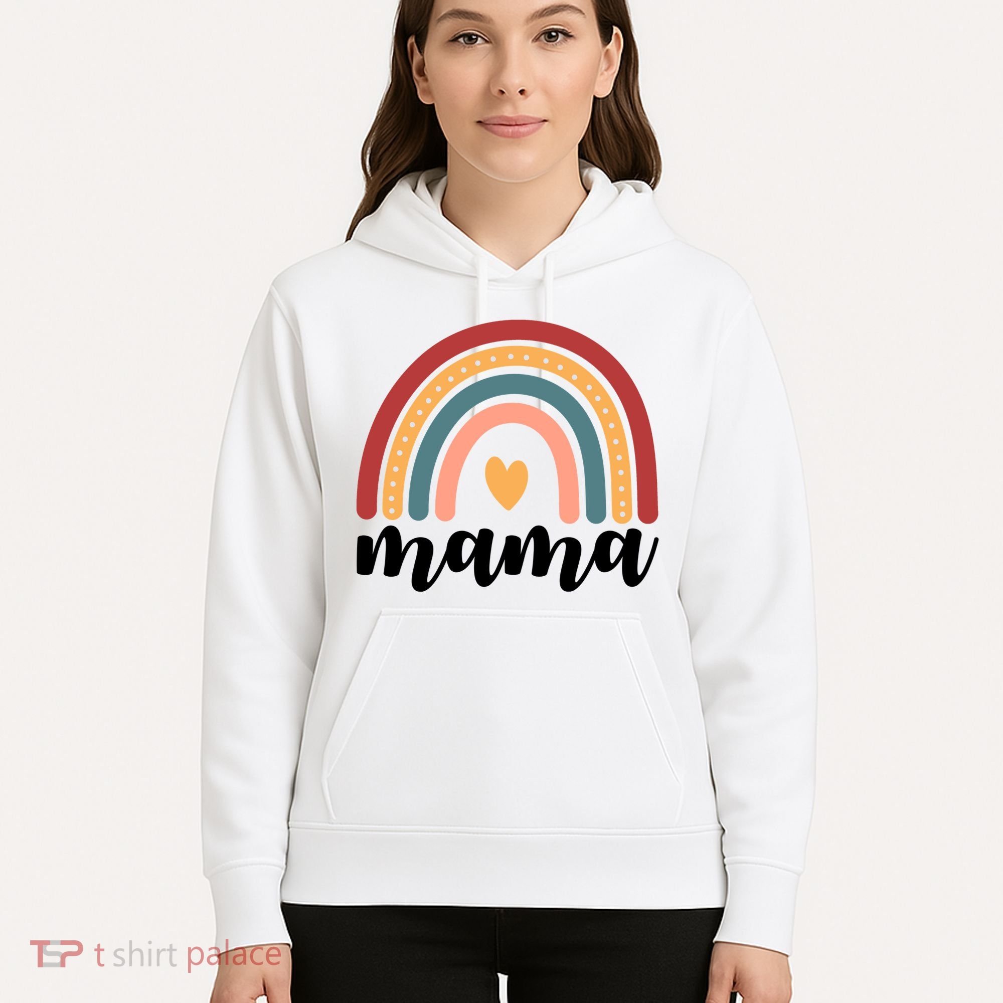 Mama Boho Rainbow Hoodie