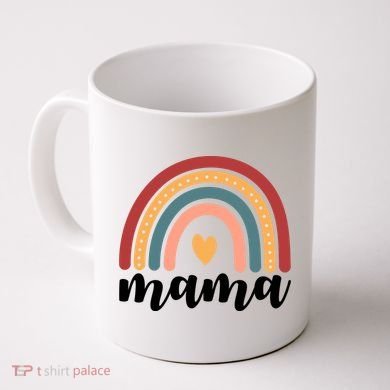 Mama Boho Rainbow Coffee Mug