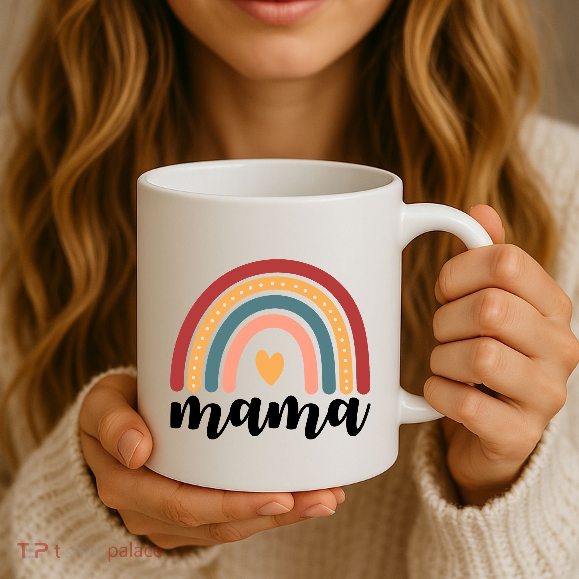 Mama Boho Rainbow Coffee Mug