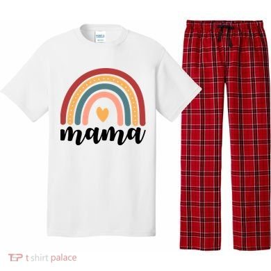 Mama Boho Rainbow Pajama Set