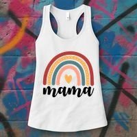 Mama Boho Rainbow Women's Tank Top thumb 3