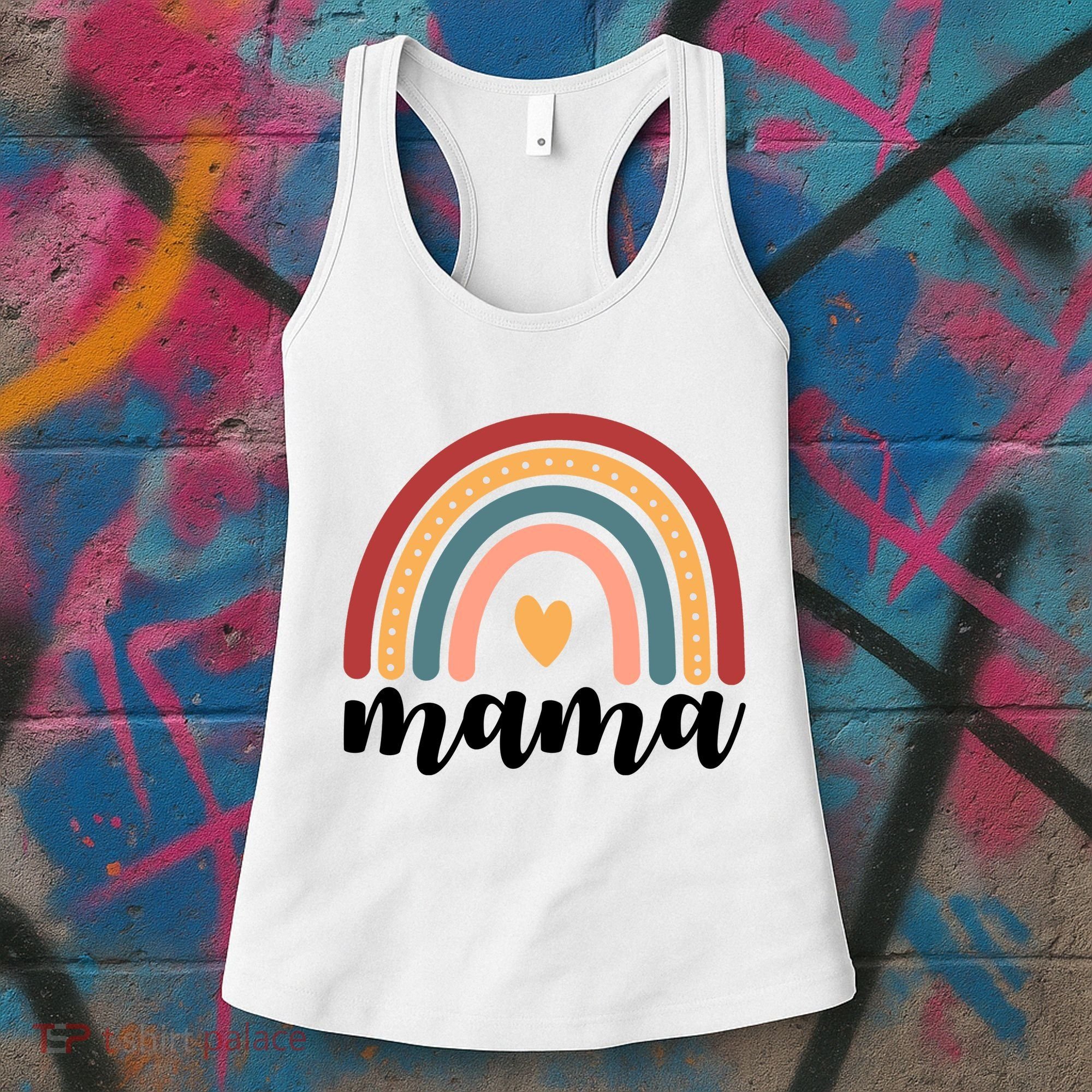 Mama Boho Rainbow Women's Tank Top