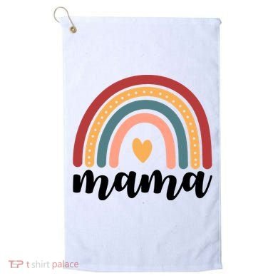 Mama Boho Rainbow Golf Towel