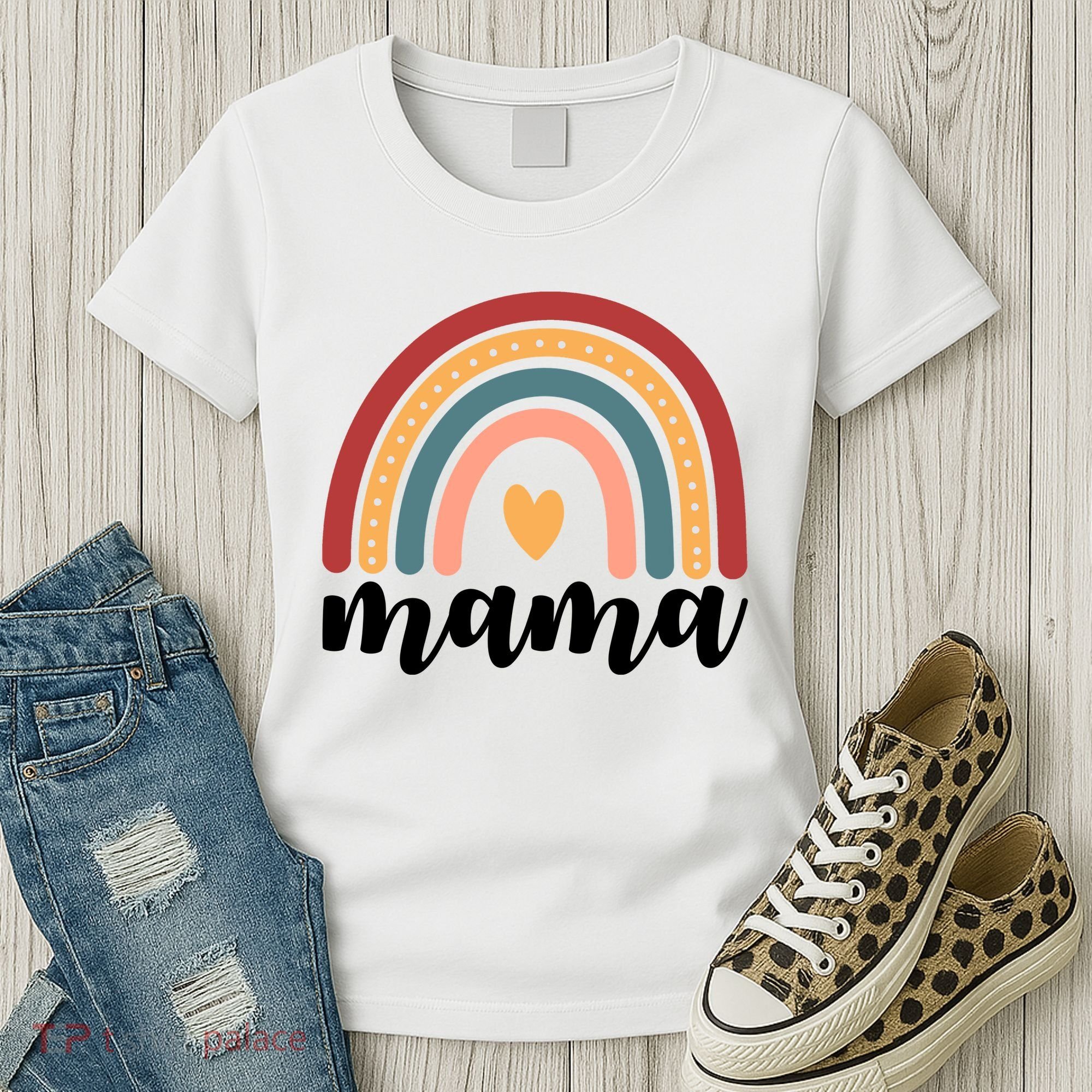 Mama Boho Rainbow Women's T-Shirt