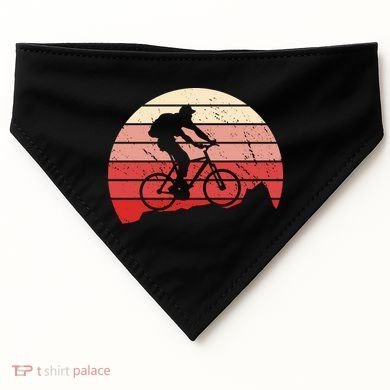 Mountain Bike Retro USA-Made Doggie Bandana