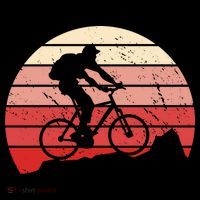Mountain Bike Retro Button thumb 1