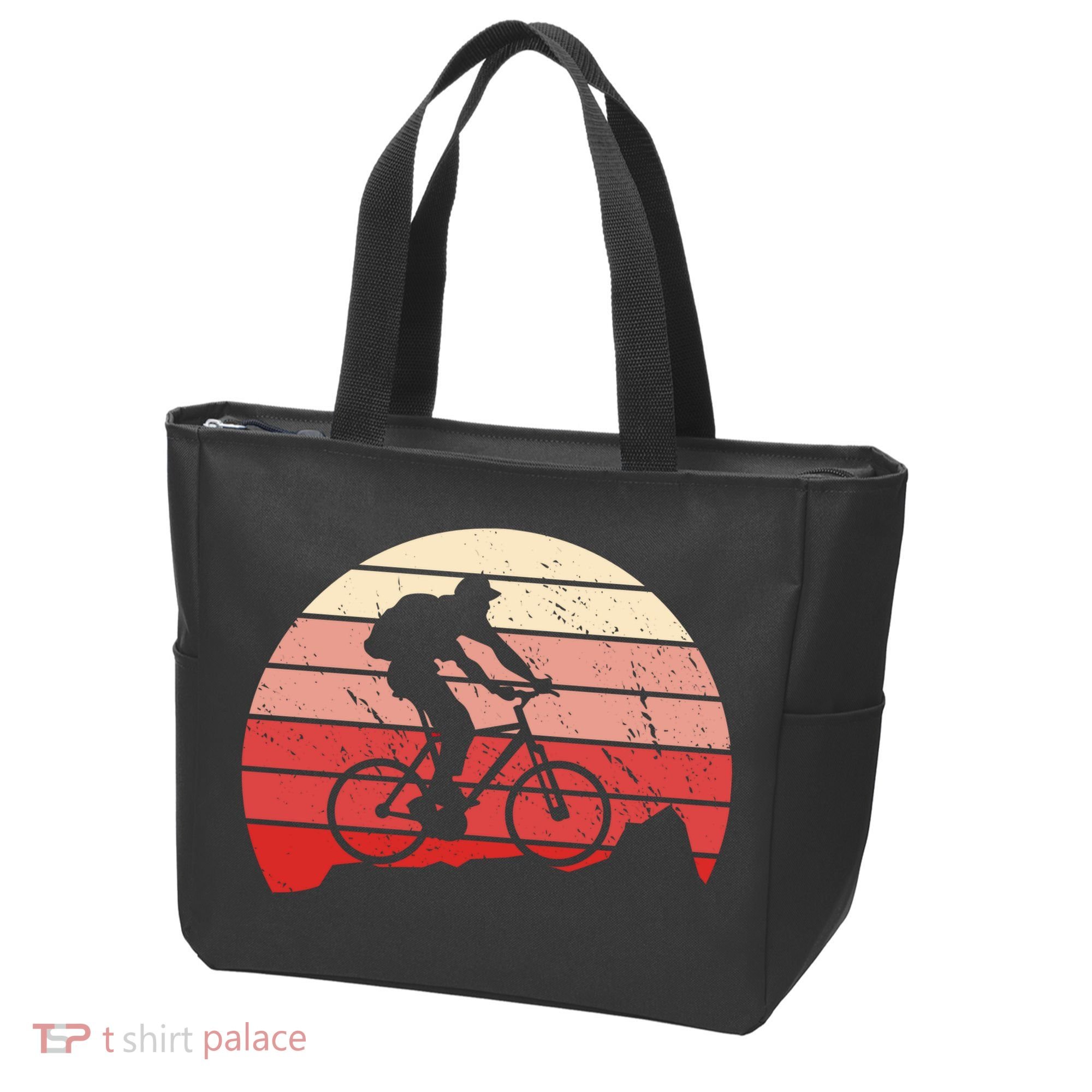 Mountain Bike Retro Tote Bag