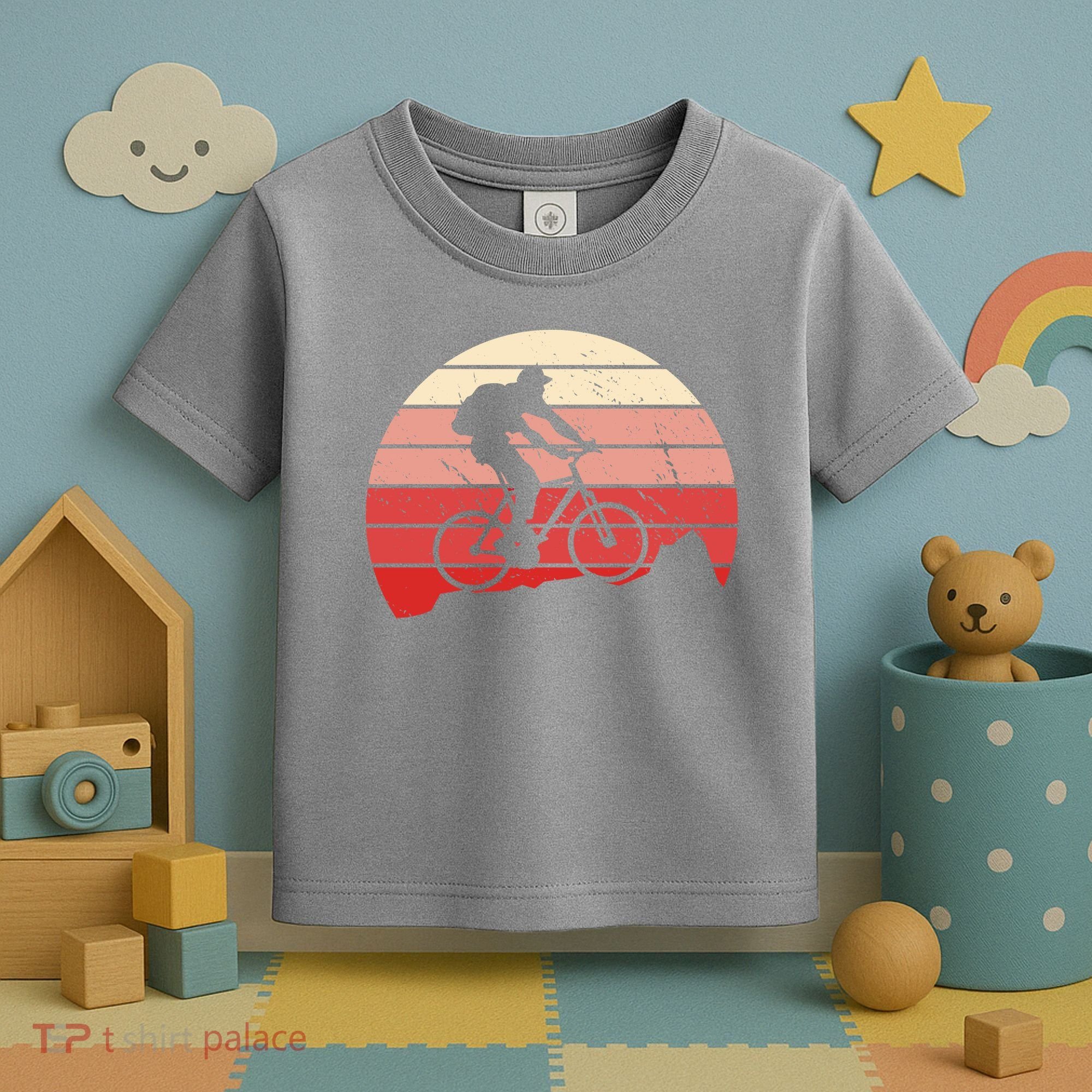 Mountain Bike Retro Toddler T-Shirt