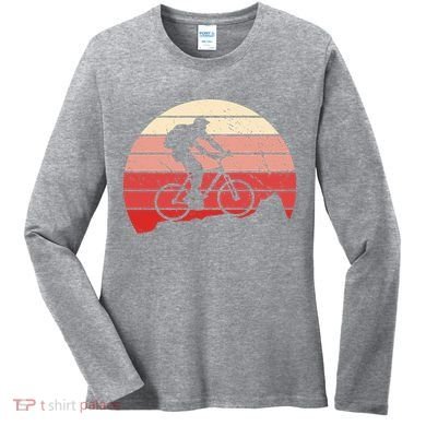 Mountain Bike Retro Women's Long Sleeve Shirt