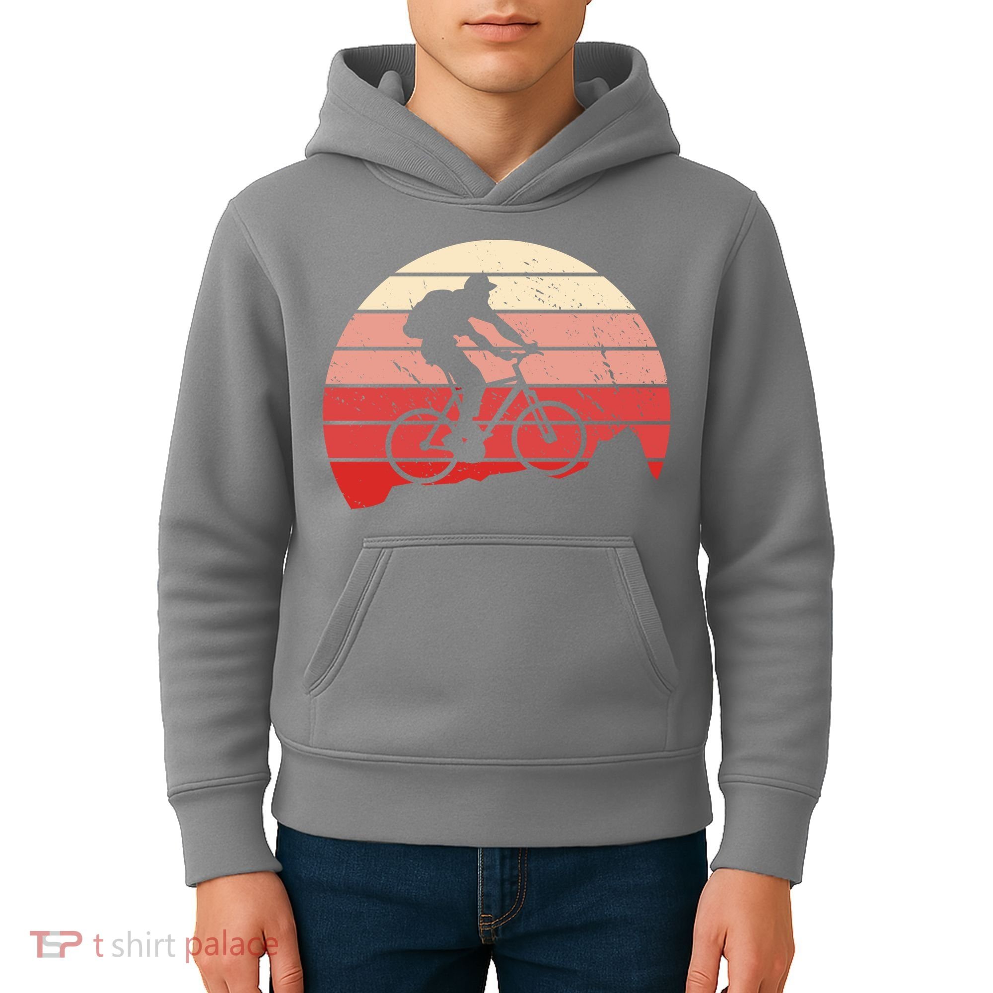 Mountain Bike Retro Kids Hoodie