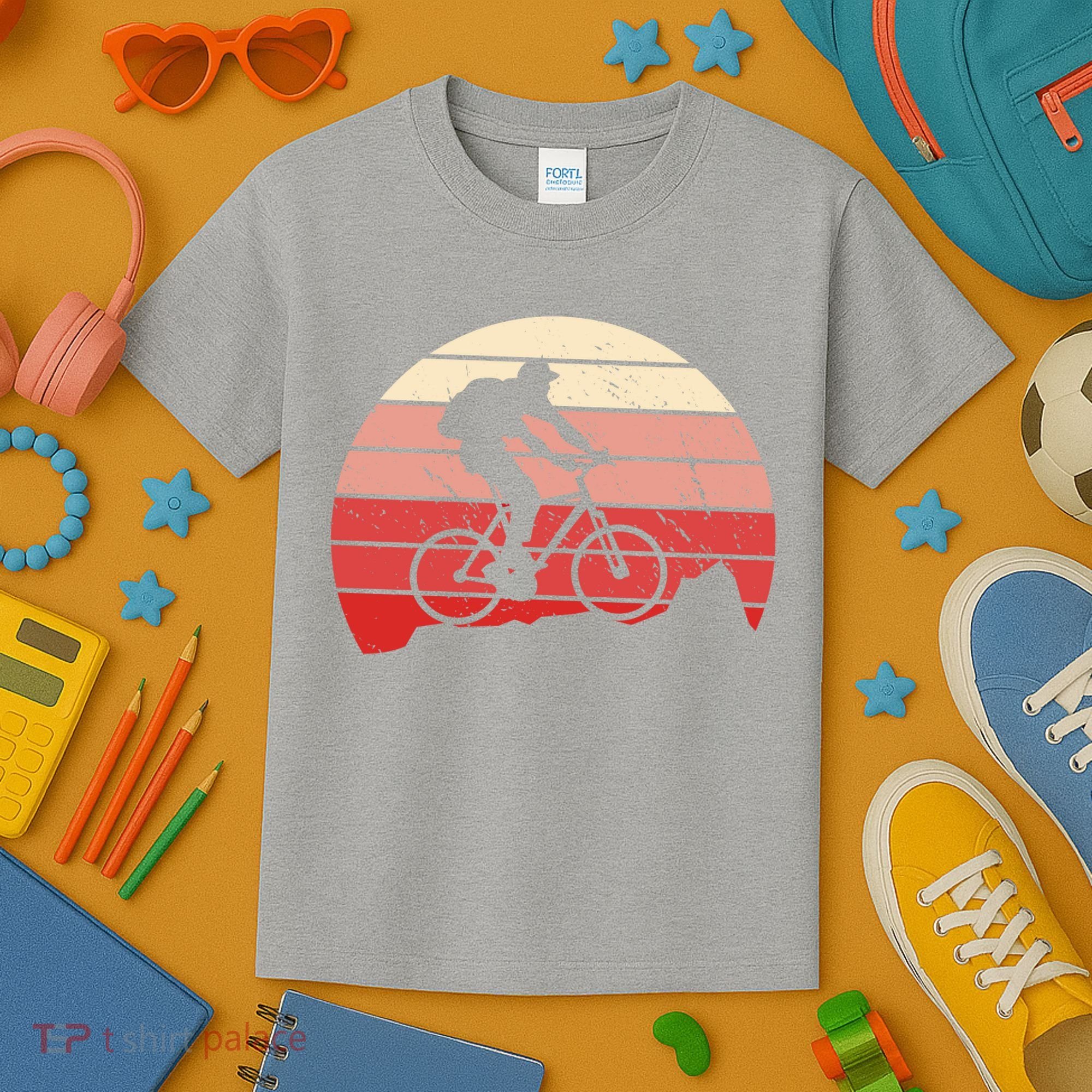 Mountain Bike Retro Kids T-Shirt