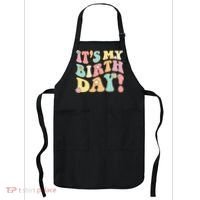 My Birthday Retro Groovy Birthday Ns Apron thumb 0