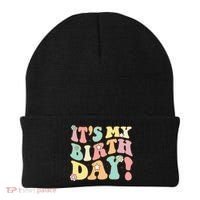 My Birthday Retro Groovy Birthday Ns Beanie thumb 0