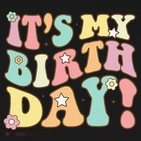 My Birthday Retro Groovy Birthday Ns Mousepad thumb 1