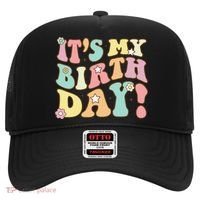 My Birthday Retro Groovy Birthday Ns Hat thumb 0