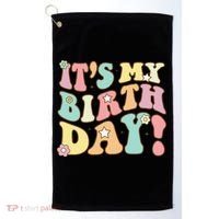 My Birthday Retro Groovy Birthday Ns Golf Towel thumb 0