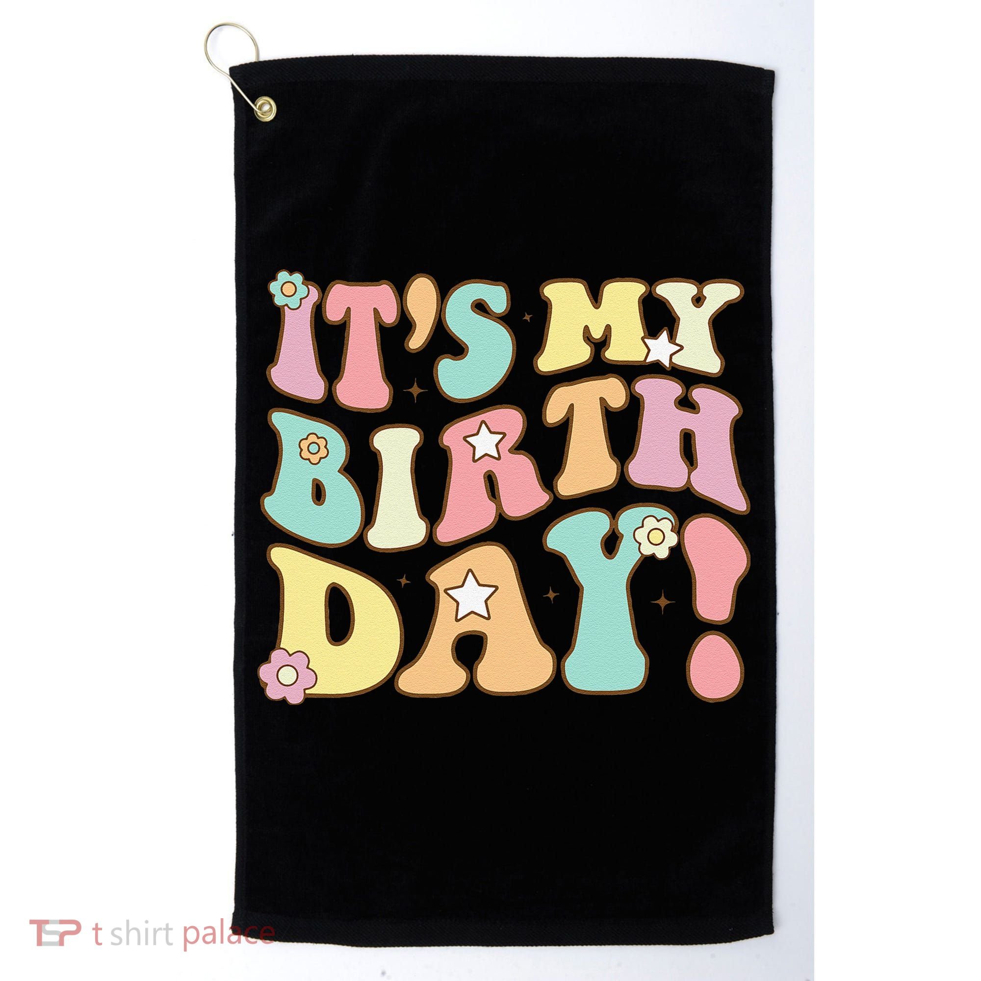 My Birthday Retro Groovy Birthday Ns Golf Towel