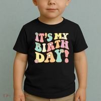 My Birthday Retro Groovy Birthday Ns Toddler T-Shirt thumb 2