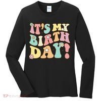 My Birthday Retro Groovy Birthday Ns Women's Long Sleeve Shirt thumb 0