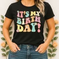 My Birthday Retro Groovy Birthday Ns Women's T-Shirt thumb 2