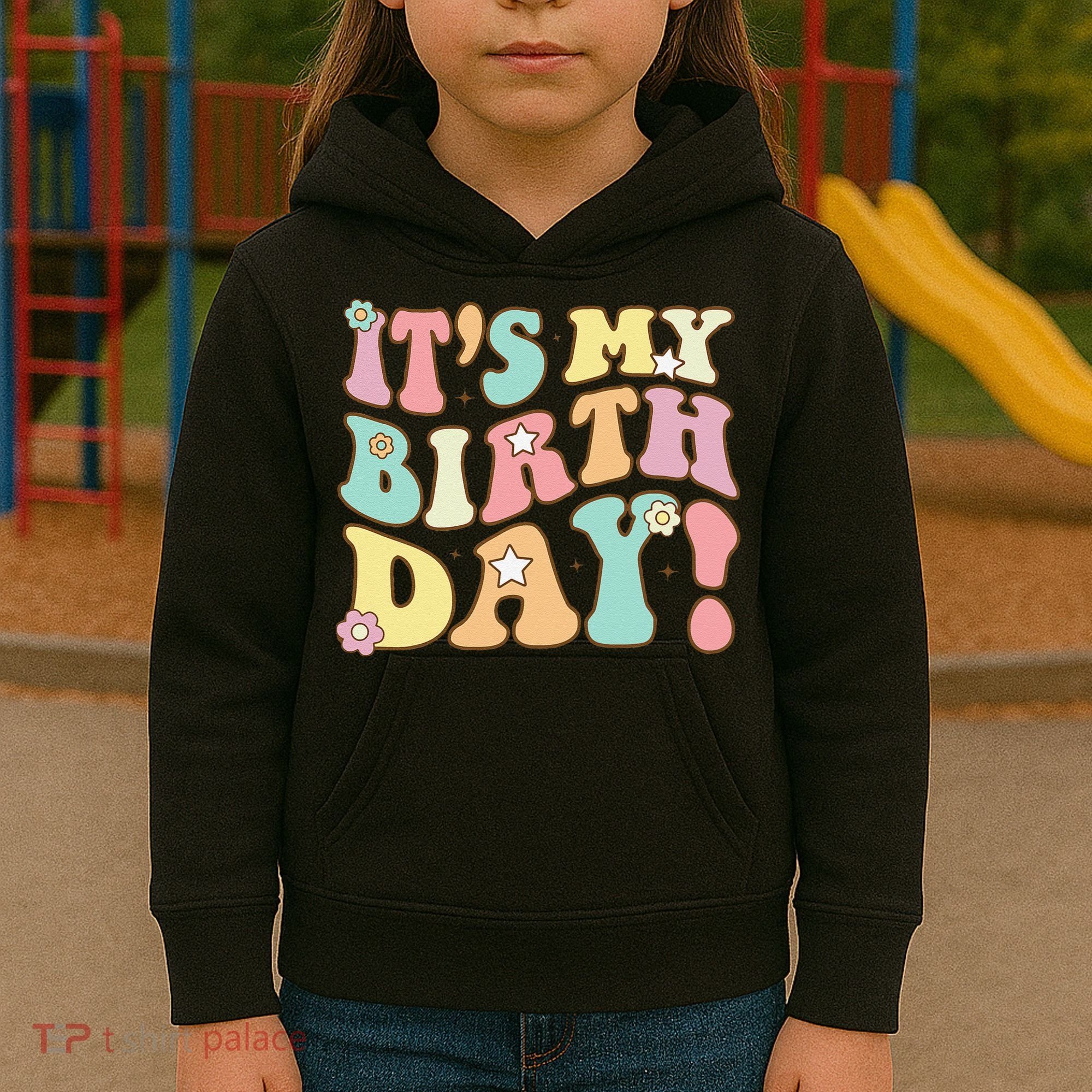 My Birthday Retro Groovy Birthday Ns Kids Hoodie