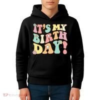My Birthday Retro Groovy Birthday Ns Kids Hoodie thumb 4