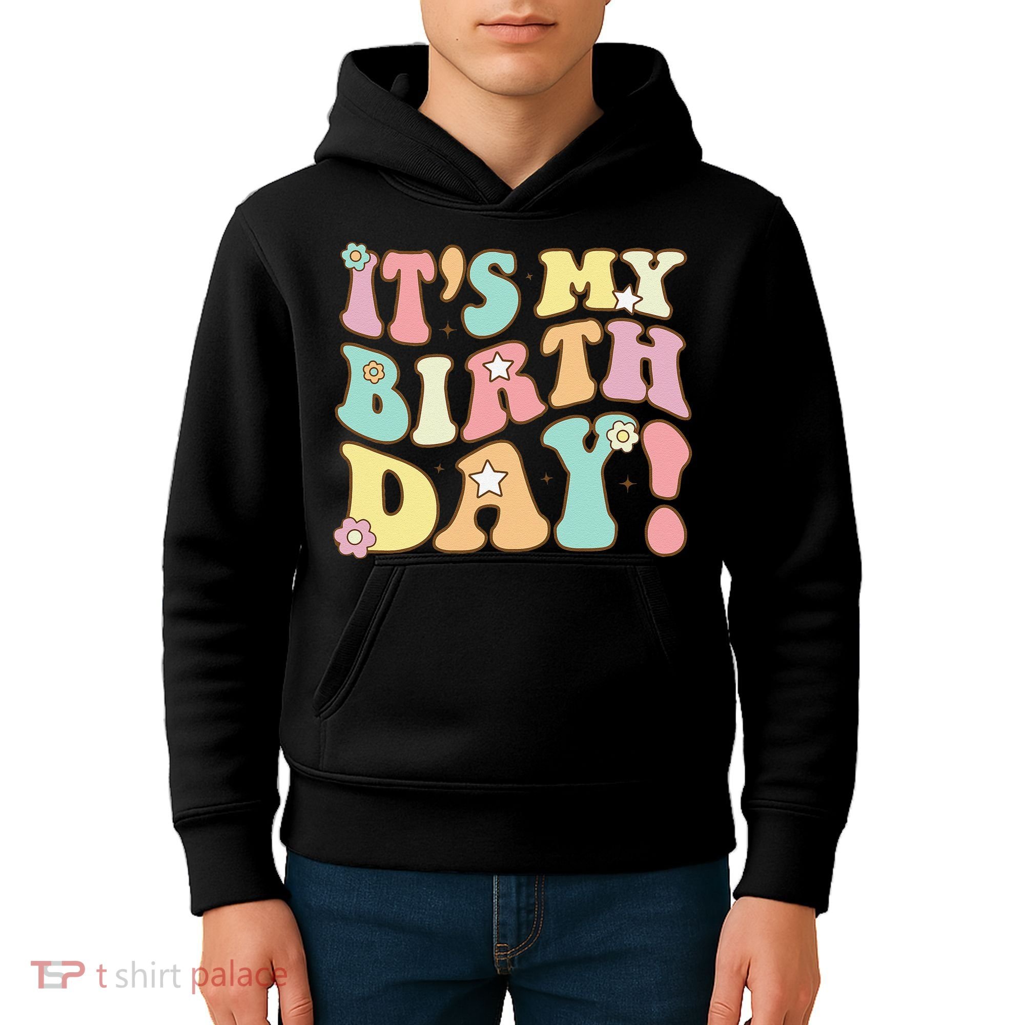 My Birthday Retro Groovy Birthday Ns Kids Hoodie