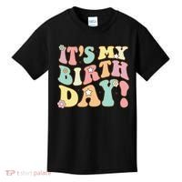 My Birthday Retro Groovy Birthday Ns Kids T-Shirt thumb 0