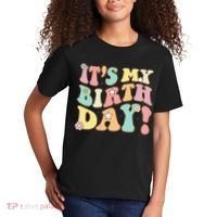 My Birthday Retro Groovy Birthday Ns Kids T-Shirt thumb 2