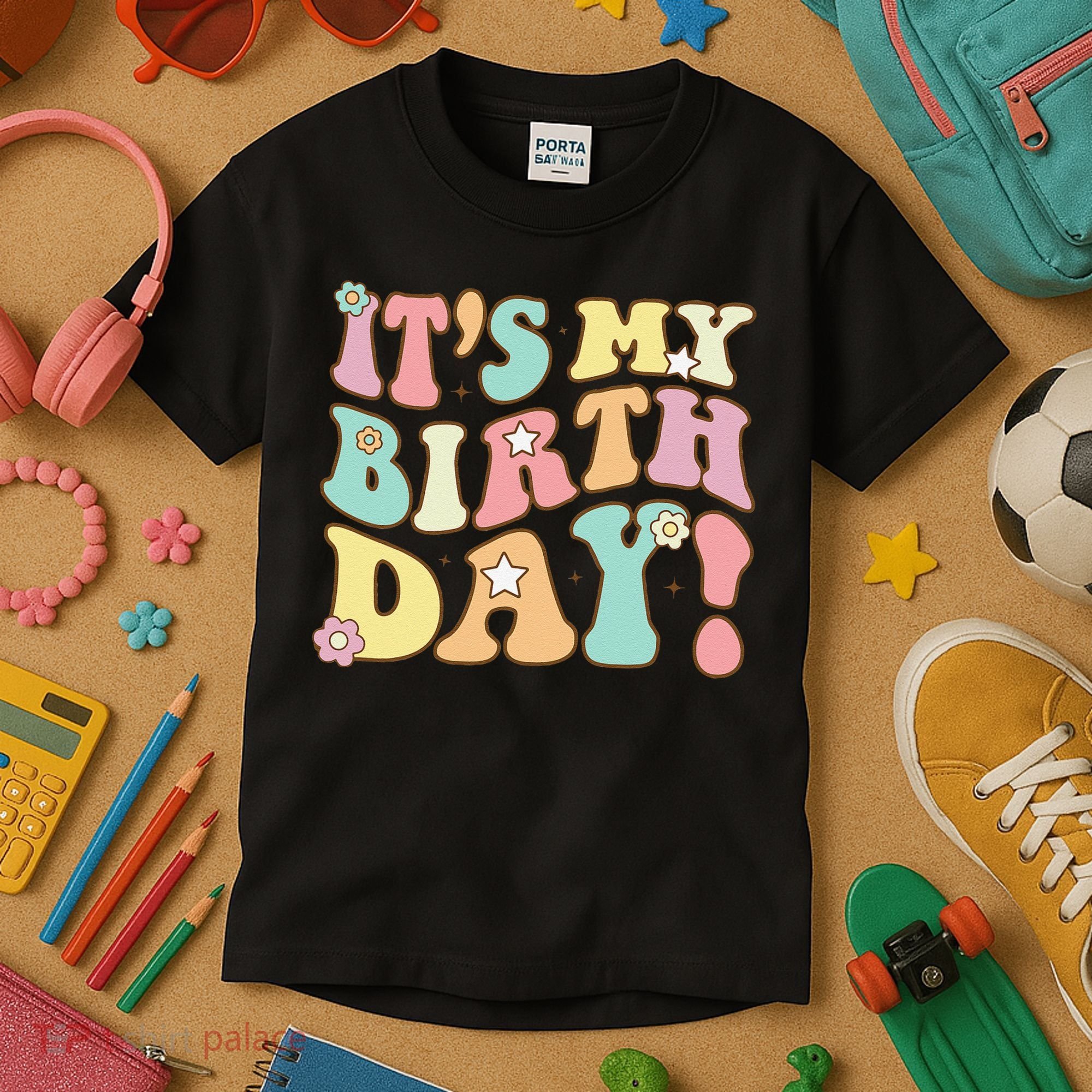 My Birthday Retro Groovy Birthday Ns Kids T-Shirt