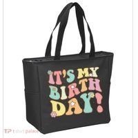 My Birthday Retro Groovy Birthday Ns Tote Bag thumb 2