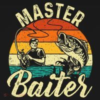 Master Baiter Retro Sunset Fishing Fish Lover Fisherman T-Shirt thumb 7