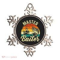 Master Baiter Retro Sunset Fishing Fish Lover Fisherman Ornament thumb 0
