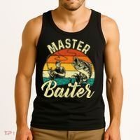 Master Baiter Retro Sunset Fishing Fish Lover Fisherman Tank Top thumb 3