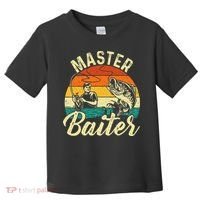Master Baiter Retro Sunset Fishing Fish Lover Fisherman Toddler T-Shirt thumb 0