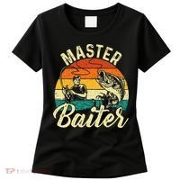 Master Baiter Retro Sunset Fishing Fish Lover Fisherman Women's T-Shirt thumb 0