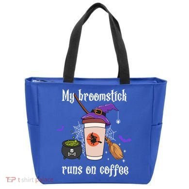 My Broomstick Runs On Coffee Gift Coffee Lover Halloween Gift Tote Bag