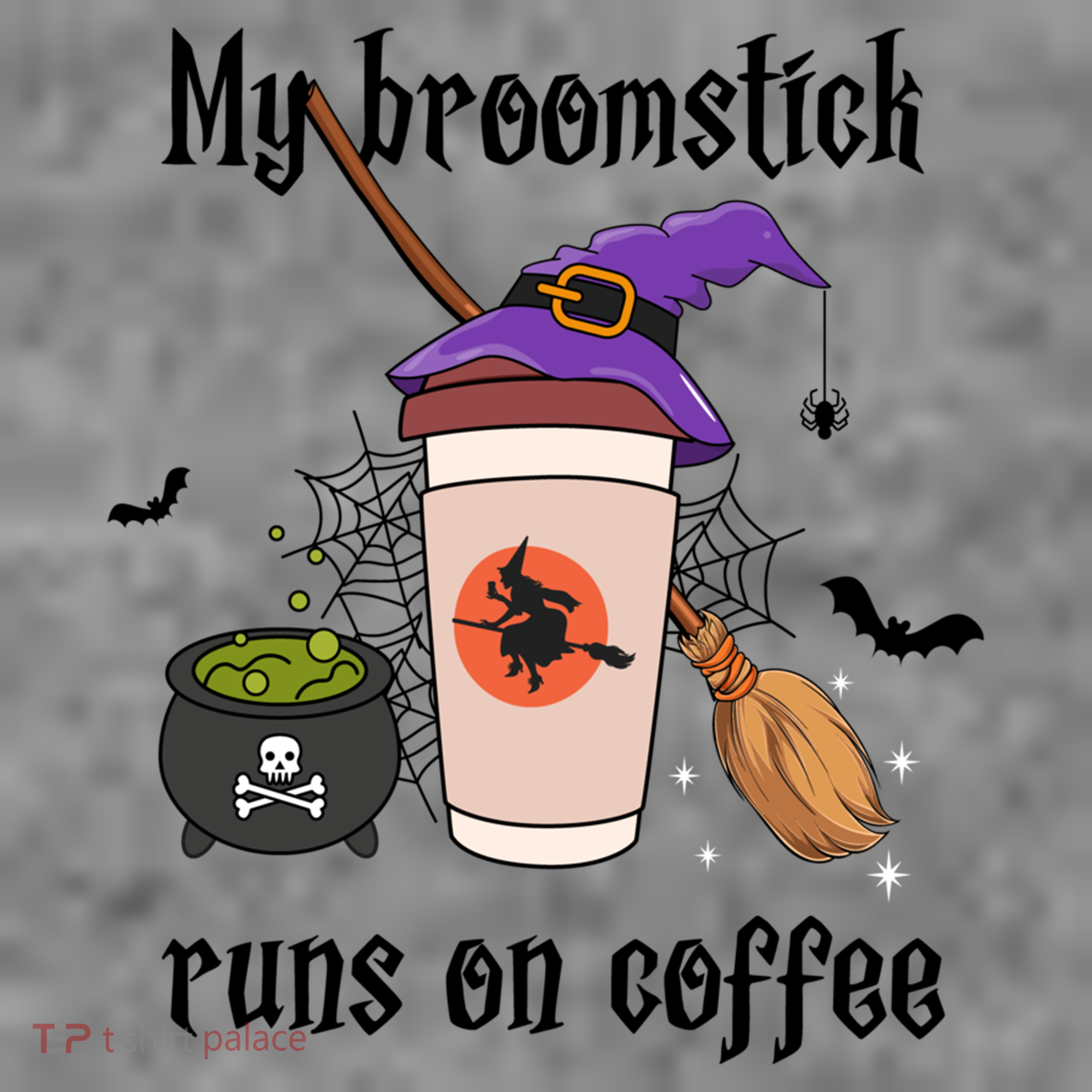 My Broomstick Runs On Coffee Gift Coffee Lover Halloween Meaningful Gift Toddler Hoodie