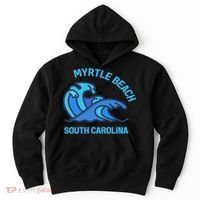 Myrtle Beach South Carolina Pocket Wave Souvenir Hoodie thumb 0