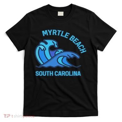 Myrtle Beach South Carolina Pocket Wave Souvenir T-Shirt