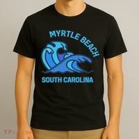 Myrtle Beach South Carolina Pocket Wave Souvenir T-Shirt thumb 3